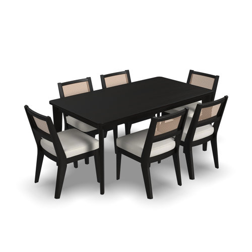 Beachcrest Home Landeros Rectangular 36'' L x 66'' W Dining Set